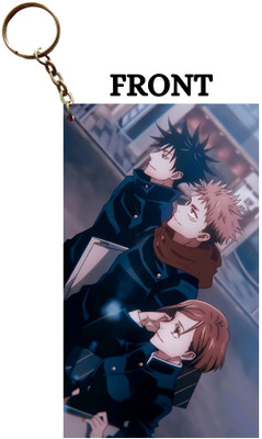 Hariyaali Enterprises LLP Jujutsu Kaisen BEST TRIO EXIST RIGHT HERE Anime Key Chain