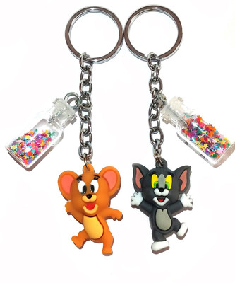 Meeko.com Tom and jerry Glitters key chain for unisex Key Chain