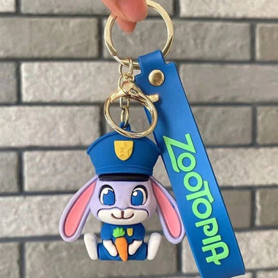 Syshri Kids Cartoon Keychain | Cute Silicone Charm for Backpack & Birthday Gift X1 Key Chain