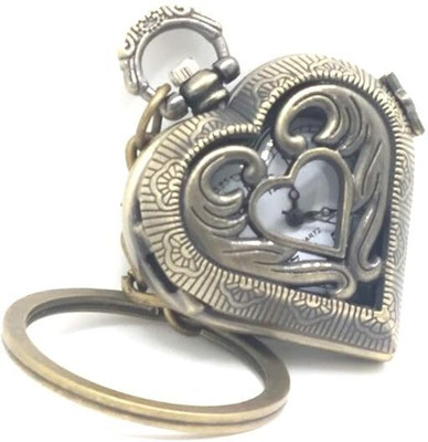 kenma Classy Heart Shaped Pocket Watch Keychain Key Chain