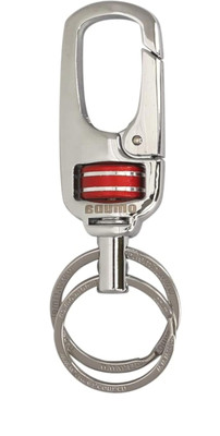 nuira Premium Hook Locking Two Rings Heavy Duty Keychain For Bike Car Keyring Key Chain