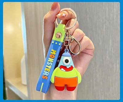 MANAKI ENTERPRISE D Rubber Key Chain,Silicone Key Ring Key Chain for Girls,Cute Cartoon Theme Key Key Chain