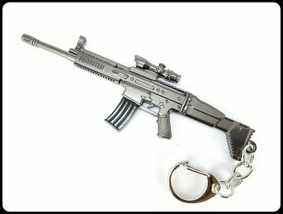gtrp Top_Pubg 3D Metal Body M416 Rifle 120mm Length Key Chain
