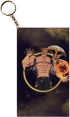 Hariyaali Enterprises LLP Seven Deadly Sins ESCANOR CONTROLS THE SUN ENERGY Anime Key Chain
