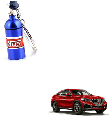 SEMAPHORE NOS Bottle Keychain Pill Box Storage Key Ring Blue for BMW X6 Key Chain