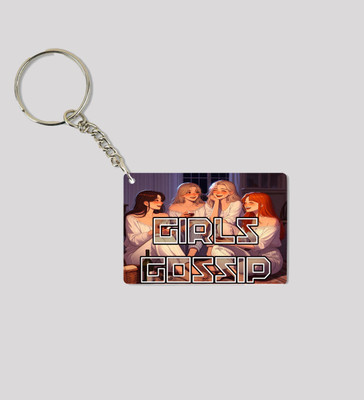 Special Trend Hub Late Night Talks and Laughs Printed Keychain Pack of 2 Key Chain