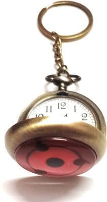 WHITE POPCORN Stunning Antique Pocket Watch Keychain Of Anime Character Naruto Key Chain Key Chain