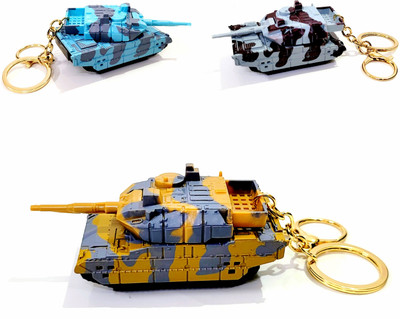 ADOREAL TANK KEYCHAIN AND KEYRING GREY COLOR MILITARY EDITION Key Chain