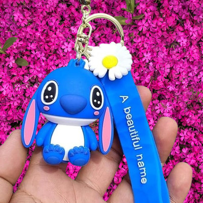 BSB Prime Trendy & Adorable 3D Animal Rubber Keychains with Long Ribbon Key Chain