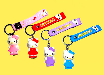 SHIVRAJ Cat kitty pack of 4 cutest key chain for girls and womens Key Chain