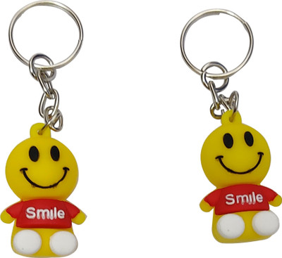 gtrp Cute Smiley .(Multi Colour).Pack Of 2-New1192 Key Chain