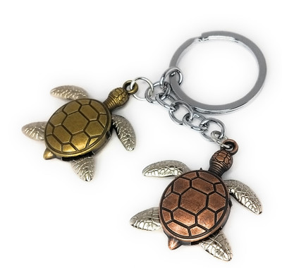 High Choice Double Tortoise Metal Key Chain