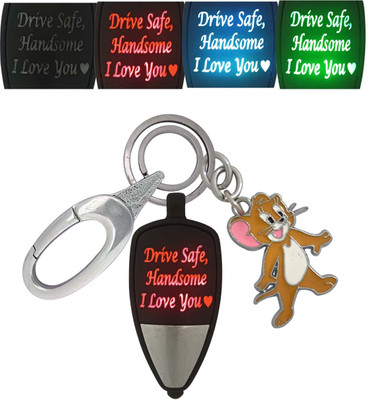 HANDSOME ISK Colorful Drive Safe Handsome Light With Mini Jerry Locking Lock Key Chain