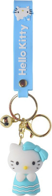 OFFO Cartoon : Hello Kitty Keychain Rubber 3D Designer keyring for Bike & Car Key Chain
