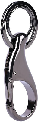 ALLEXTREME Belt Hook Locking Keychain Heavy Duty Keyring with 2 rings for Bike & Car Key Chain