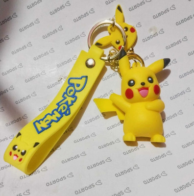 BBG NEW_Pokemon Yellow Design Silicone Rubber keyring for women/Girls keychain Key Chain