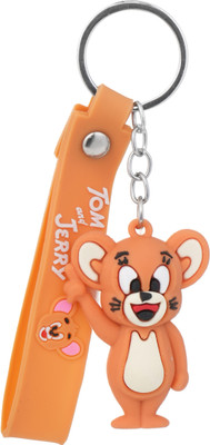 twilight shine Orange Jerry Mouse Cartoon Keychain for kids Key Chain