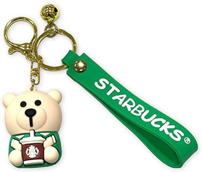 gtrp Panda Green Premium Action Character 3D Rubber Silicone Keychain Key Chain