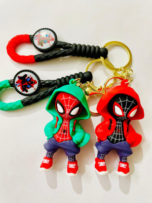 BBG NEW_Super Hero SpiderMan combo Keychain With Hook & Loop (Type-8) Key Chain