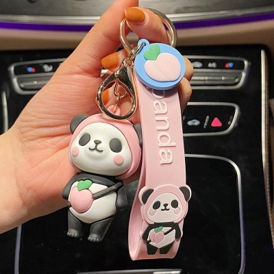 gtrp 2022 Creative Cute Panda Key Chain Pendant Cartoon Key Buck Key Chain