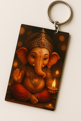 tradewithmj Shree Ganesha Ji Acrylic Key Chain Key Chain