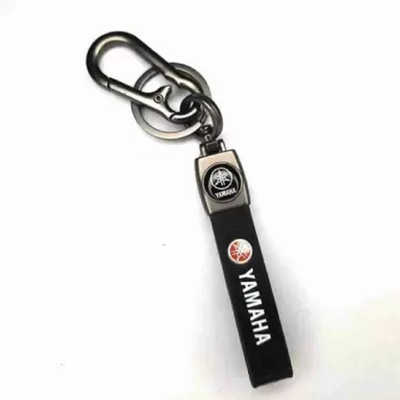 Filsfa Leather Hook Metal Yamaha Keyring For Bike Key Chain