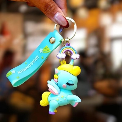 gtrp Green Unicorn Cute Gift - Kawaii Anime Key chain 01-New67 Key Chain