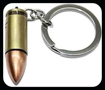 gtrp Trendy-Multicolour Metal Thick Bullet Key Chain (Size-5 cm) Key Chain