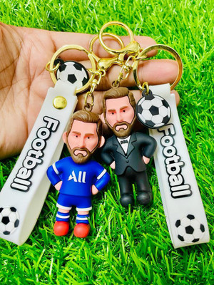 GKM Soccer high quality Messi 3D pvc keychain Key Chain