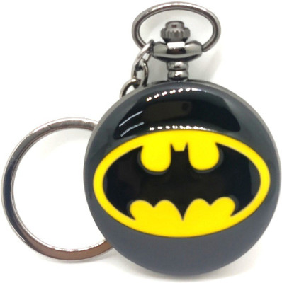 Trunkin TRN-831 DC Batman Logo Shaped Pocket Watch Keychain Key Chain