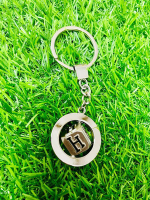 GKM Alphabet H rotating premium quality keychain for men & woman Key Chain