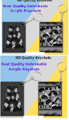 Convay Acrylic Keychain Bts Army Keychain For Bts Lover set 4 Key Chain
