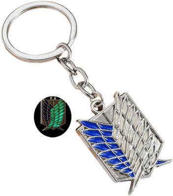 RV Mart Anime Attack On Titan Keychain Key chain Ring Glow in Dark Gift For Cars Bike Key Chain