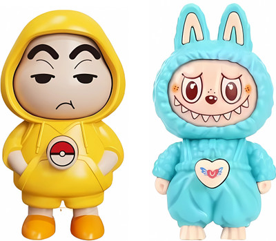 Krishna Trading Shinchan & LABUBU Keychain Set Key Chain