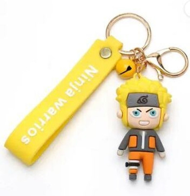 posxo 3D Miniature Soft Naruto anime keyring with Charm Key Chain Key Chain