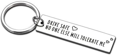 MOHIT CRAFT Love You Drive Safe Keychain Trucker Dad Husband Boyfriend Gift KeyChain Key Chain