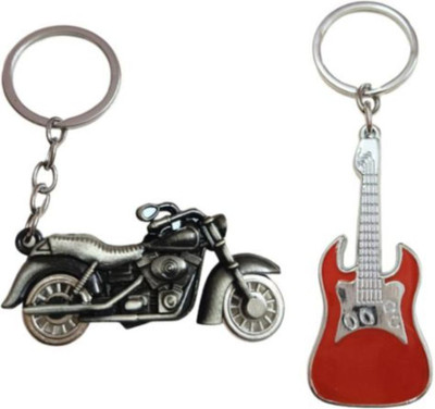 PEARLISH Premium Quality Harley Bike & Guitar Keychain X-1 Key Chain