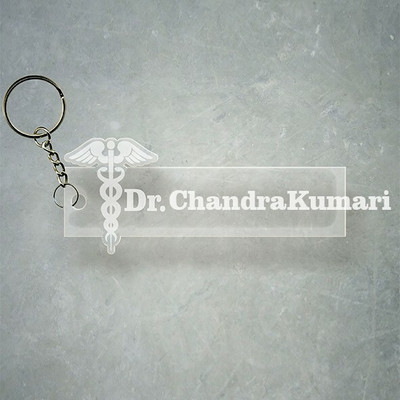 SY Gifts Doctor Logo Desigh With ChandraKumari Name Key Chain