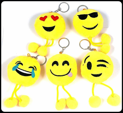 gtrp Trendy-Combo of 5 Smiley With legs Keychain Key Chain