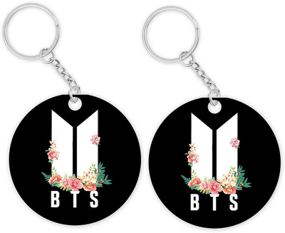 Convay BTS Girly BTS Keychain Signature Army BTS Combo Music Band V Suga J SET 2 Key Chain