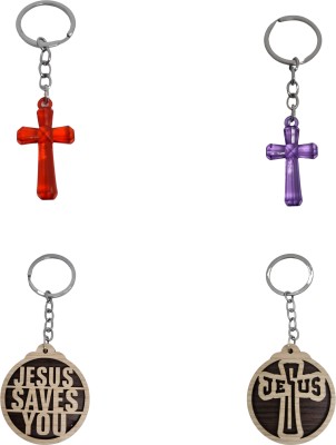 BLESSINGS Set Of 4 Cross Combination (20) Key Chain