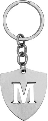 M Men Style English Alphabet Initial Charms Letter M Script Name from A-Z SKey2022249 Key Chain