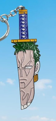 gtrp One Piece Zoro SWARD SHAPE Keychain Strap For Anime Key Chain