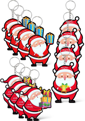 GLITREEPROPS Santa Claus Christmas Snowman Tree Deer Keychain (20 pieces) Key Chain
