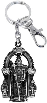 AFH Lord Murugan Kartikeya Grey Labster Charm Gifting keychain for Men and Women Key Chain