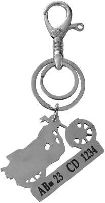 M Men Style Personlized Bike Stainless Steel Bikers keychain LSKey220211 Key Chain