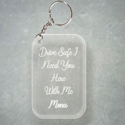 SY Gifts D2 Drive Safe Keychain With Monu Name Key Chain