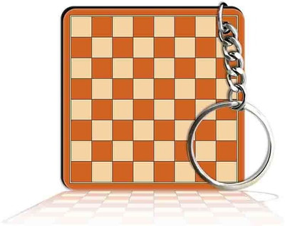 Party Gift Printed Square Keyring Keychain D - Chess Board Light Key Chain