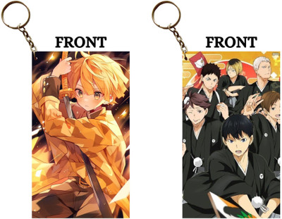 Hariyaali Enterprises LLP ZENITSU HOLDING SWORD X KAGEYAMA AND KENMA Unique Style 2 pcs Combo Key Chain