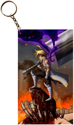 Hariyaali Enterprises LLP Seven Deadly Sins MELIODAS THE KING OF HELL Anime Key Chain